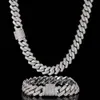 Custom Pass Diamond Tester S925 Sterling Silver Vvs Moissiante Diamond Iced Out 14mm Prong Cuban Link Chain