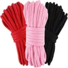 Bondage 4 Colour Soft Cotton Rope Handcuffs For Adults Bdsm Bondage Sex Games To Binding Binder Cord RestraintToys In Sex ShopL2403