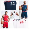 Tamamen yeni logo 2024 Basketbol Kawhi Jersey 2 Leonard Paul 13 George James 1 Harden Norman 24 Powell Ivica 40 Zubac Russell 0 Westbrook Daniel 10 Theis Terance 14 Mann