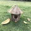 Nid suspendu d'extérieur, maison en bois ventilée pour petits oiseaux, poulets, moineaux, décoration de jardin de cour, fournitures 193Q