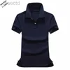 Polos pour hommes de haute qualité été nouveau solide à manches courtes Polos chemises coton revers mode mince ldd240312