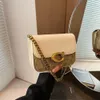 Hot European and American Designer Bag Factory Online Wholesale Retail Fashion Saddle Bag Small Square New Versatile Chain One Shoulder Crossbody