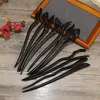 Заколки для волос Morkopela 23 см, зажим для палочки из черного дерева, простой зажим для волос в китайском стиле Hanfu, аксессуары для женщин, подарок на год