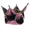 Cat Beds & Furniture Hanging Cage Suspended Cute Warm Plush Ferret Squirrel Small Pet Hammock Nest Bed House Toy Sleep Print Bird 252A