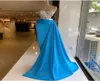 Elegant blå sequined sjöjungfru aftonklänningar kristallpärlor älskling formell prom klänningar skräddarsydda plus size pageant wear party4722071