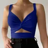 Vrouwen Tanks 2024 Sexy Vrouwen Crop Tops Dames Vest Casual Hemdje Buis Low Cut Elastische Strakke Rug Lace Up top Jarretel