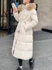 Kadın Trençkotları Fotvotee Kış Ceket Kadınlar Bir Kaput Kore Modası Vintage Street Giyim Lady Giysileri Günlük Zarif İnce Parkas