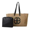 Gewebte Tasche Kontrast Gras Fashion Instyle Trendige Damen Schulterhandtasche