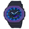 Sport Men's Digital Quartz 2100 Watch LED Auto Hand Raise Light World Time Ga Oak Series