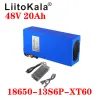 Liitokala 18650 48v 20AH 13S6P litowy pakiet akumulatorowy 48 V 20AH 1000W Bateria rowerowa elektryczna Zbudowana w ładowarce 20A BMS 54,6 V 2A