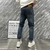 Jeans da uomo, versione slim fit micro span, buona elasticità, versione fashion-8833