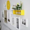 Multi-frame Modern Stype Big po frame home creative clocks po wall Decoration Wooden Picture Frame Set Wall Frames177Q