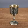 Tumblers Wine Divider Cup Drinkware 아연 합금 꽃 패턴 차 방지 내마모성 Goblet 샴페인