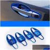 Other Exterior Accessories 3 Colors 8Pcs Stainless Steel Door Handle Ers Bowl For Subaru Forester Drop Delivery Automobiles Motorcycle Otjcv