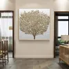 Nordic Stil Golden Rich Tree Bild Licht Ölgemälde auf Leinwand Poster und Drucke Cuadros Wand Kunst Bilder Für Wohnzimmer 214e