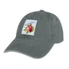 Baretten Franse Brenton-strepen met vintage Parijse rozen Cowboyhoed Snap Back Zonnehoed Elegante dameshoeden Heren