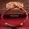 Beaded Handmade Tibetan Bracelet Colorful Thread Good Lucky Charm Rope Bracelet Bangles For Women Men Knots Red Thread BraceletsL24213