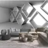 wallpaper for walls 3 d for living room Extended space three-dimensional building background wall279y