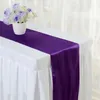 10 pz 30 x 275 cm Runner da tavola in raso di seta per matrimoni per eventi, banchetti, decorazioni per feste 240307