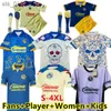 Fans Tops S-4XL 2024 Club America Soccer Jerseys Third fans player version women kids Football ShirtH240312