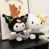 Nuovi prodotti anime all'ingrosso carino gonna nera Kuromi peluche giochi per bambini compagni di gioco regali di festa ornamenti della stanza