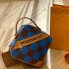 24ss Mulheres Totes Sacos Clássico Checkerboard Contraste Bolsa Luxurys Designers Shouder Crossbody Messenger Senhoras Bolsas de Viagem Bolsa Bolsa 26cm