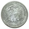 Монеты США 1891 P O S, четверть доллара сидящей свободы, посеребренная ремесленная копия монеты, латунные украшения, аксессуары для украшения дома277x