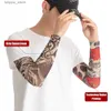 Schutzhüllen Arm Beinwärmer 1PC Street Tattoo Ärmel Sun UV Schutz Abdeckung Nahtlose Outdoor Reiten Sonnenschutz Glover Für Männer Frauen 230524 L240312