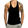 Mens Cotton Tank Tops Captain Shirt Gym Fitness Vest ärmlös manlig casual bodybuilding Sport Man Workout kläder 240304