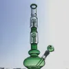 Hockahs Färgglada Bong Ice Cather Tree Percolator Vattenrör 18mm Kvinnligt Joint Water Pipe GB1218