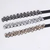 Belts Unique Simple Shine Rhinestone All-match Heart Elastic Cummerbunds Waist Corset Women Belt Crystal