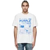 Marque tendance à long terme T-shirt de marque violet T-shirt à manches courtes shirt77J2