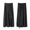 Men's Pants Large Size Original Deconstructed Neutral Style Double Layer Splicing Loose Wide Leg Warrior Skirt