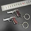 Gun Toys 1 4 M92A1 Mini Metal Toy Gun Model Keychain 240307