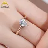 Anéis de noivado personalizados, certificado gia igi, anel de diamante de laboratório, 10k, 14k, 18k, ouro, casamento, laboratório, anel de diamante cultivado