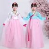 Scenkläder traditionella koreanska dansdräkter flickor hanbok bröllopsklänning barn barn prestanda asiatisk klädfest festival dräkt