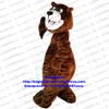 Maskottchen-Kostüme, langes Fell, brauner Grizzlybär, Ursus Arctos, Maskottchen-Kostüm für Erwachsene, Zeichentrickfigur, Markenbild, Supermarkt Zx638
