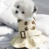 Spirng Summer Dog Clothes stilig Trench Coat Dress Warm för små hundar Kostymer Jacka Puppy Shirt Pets Pets Outfits LJ200923292O