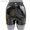 Shorts Sexy damesshorts met elastische taille Leren korte broek Shorts ldd240312