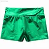 Women's Shorts Waist Short Pants Patent Leather Hot Shorts Clubwear Metallic Shiny Shorts Festival Party Bottoms ldd240312