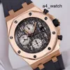 Montre à quartz Athleisure AP Epic Royal Oak Offshore Series 26470 pour homme en or rose - Machines automatiques - Montre de sport de luxe suisse - Diamètre 42 mm