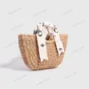 Strand Chioe Cloe Woody tas Stro Dames heren Designer Luxe Raffia geweven clutch handtas crossbody schouder boodschappentassen top handvat pochette grote draagtas