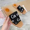 Slippers Wooden fashionable slippers for comfortable and casual sandals one line soft round toe cuffsH240312