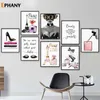 Paintings Fashion Prints And Posters Sexy High Heels Women Wall Art Cover Magazine Canvas Painting Perfume Girls Room Decor Pictur305x