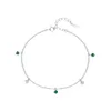 Modian Modian S Sterling Sier Emerald Ins Landscape Bead Chain, Versatile and Elegant Handmade smycken för kvinnliga nischarmband Terling Ier Armband Terling Ier