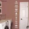 The rules of laundry decals laundry tag stickers pattern Wash Dry Fold Iron Laundry Room Vinyl Wall Quote Sticker Decal LY07 2012285G