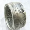 HB11 Handmake Coin Ring By HOBO Morgan Dollars Selling For Men or Women Jewelry US size8-16245R