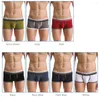 Sous-vêtements Marque Boxer pour hommes Confortable Sous-vêtements en coton respirant Mode Sexy U Convex Design Shorts 2024 Culottes Hommes Taille M-2X