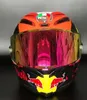 Hełm motocyklowy pełny twarz Pista GP RR Red Anti-Fog Visor Man Motocross Motocross Racing Helmet