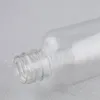 Bouteille en plastique transparente de 100ML avec pompe de pulvérisation dorée, récipient cosmétique vide de 100CC, bouteille d'emballage de Toner/eau Uxtbb